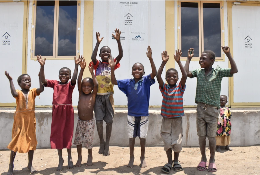Children smiling in malawi