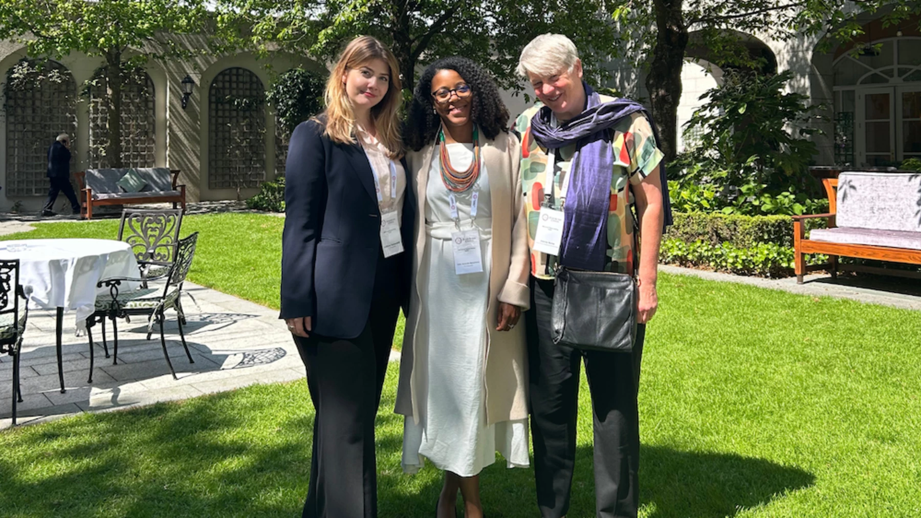  Talita Honorato-Rzeszewicz and Kolfinna Tómasdóttir at the 39th Annual Plenary Meeting of the InterAction Council in Dublin