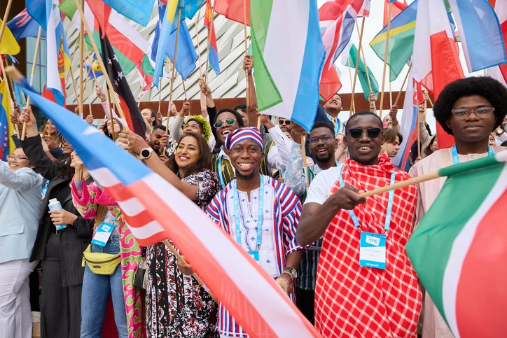 A group of One Young World ambassadors
