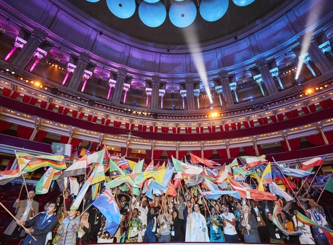 Royal Halbert Hall Flag bearers